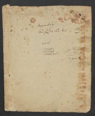 Reisetagebuch : Reise nach Regensburg 1816