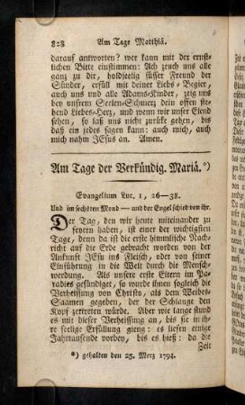 828-838, Am Tage der Verkuendig. Mariae