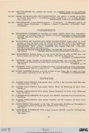 Tapisserien (Nr. 365-369)