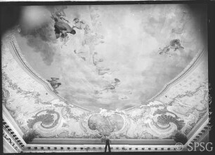 Berlin, Schloss Charlottenburg, Neuer Flügel, Weißer Saal, R.: 362, Decke.