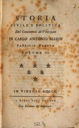 Storia Civile E Politica Del Commercio de'Veneziani, 3