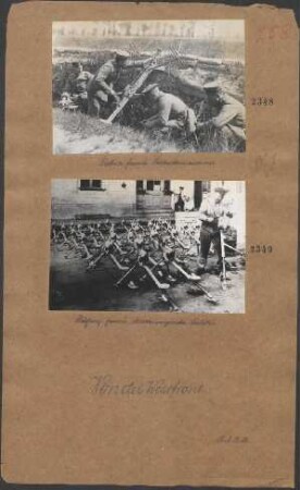 Prüfung französ. Maschinengewehrgestelle