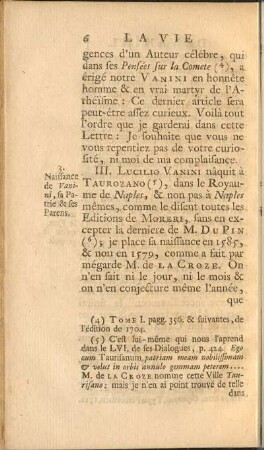 3. Naissance de Vanini, sa Patrie & ses Parens.