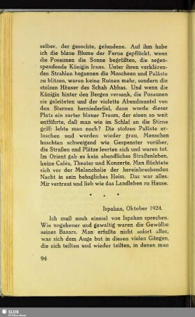 Ispahan, Oktober 1924