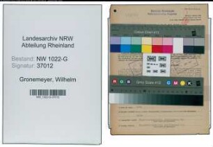 Entnazifizierung Wilhelm Gronemeyer , geb. 16.05.1895 (Bahnbeamter)