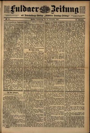 Ausgabe vom Donnerstag, den 22. September 1898.