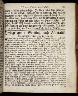 Predigt am 1. Sonntag nach Trinitatis. - Predigt am 3. Sonntag nach Trinitatis.