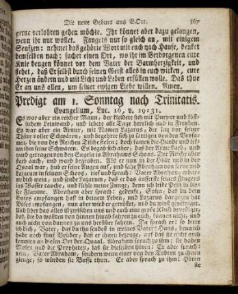 Predigt am 1. Sonntag nach Trinitatis. - Predigt am 3. Sonntag nach Trinitatis.