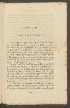 Capítulo XVII - El fantasma reaparece