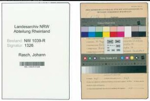 Entnazifizierung Johann Rasch , geb. 21.08.1916 (Klempner)