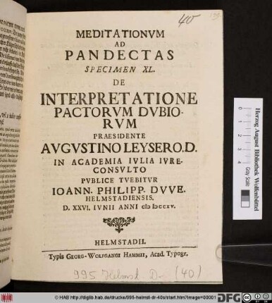 De Interpretatione Pactorvm Dubiorvm