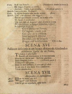 Scena XVII. / Siebenzehender Auftritt