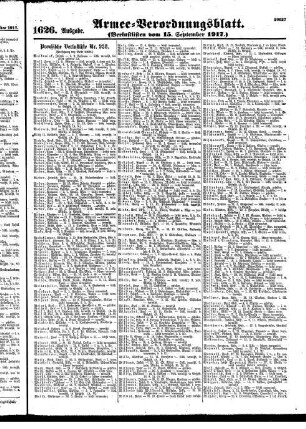 1626. Ausgabe. Samstag, 15. September 1917