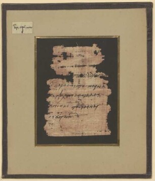 Koptischer Papyrus - BSB Pap.copt.mon. 3