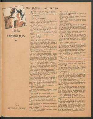Una operación : del dicho... al hecho