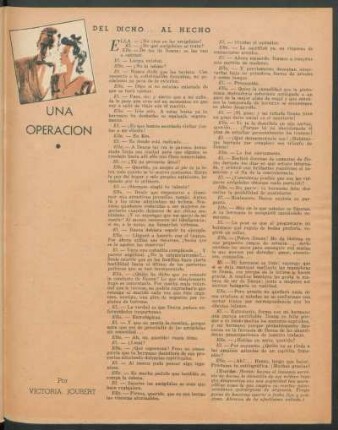 Una operación : del dicho... al hecho