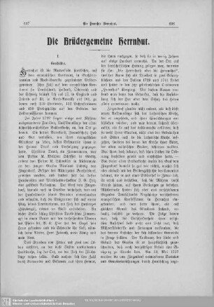 Die Brüdergemeine Herrnhut