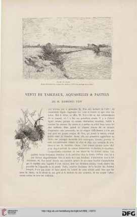 12: Vente de tableaux, aquarelles & pastels de M. Edmond Yon