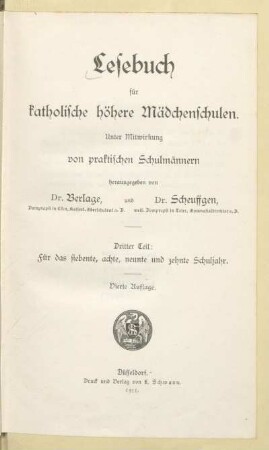 Teil 3, [Schülerband]: Für das siebente, achte, neunte und zehnte Schuljahr