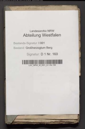 Die Sequestration der Präbende des Domkapitulars von der Lippe