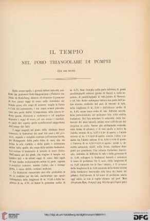 1: Il tempio nel Foro triangolare di Pompei