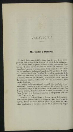 Capítulo VII - Mercedes y Dolores