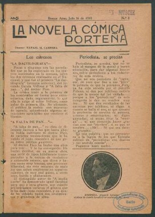 Los estrenos : "La dactilógrafa" [y] "A falta de pan..."