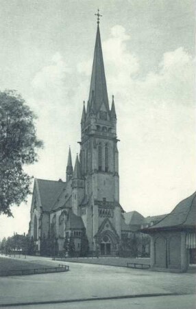 Christuskirche. Detmold. Kaiser-Wilhelm-Platz. Verlag: Chr. Kate, Detmold