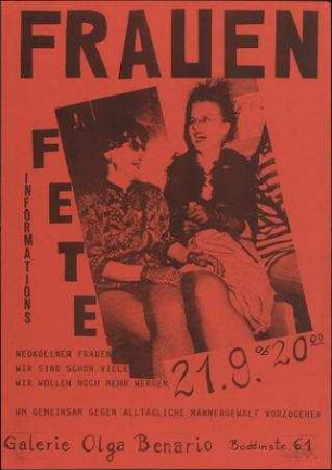 Frauen Informationsfete Neuköllner Frauen ... gegen alltägliche Männergewalt