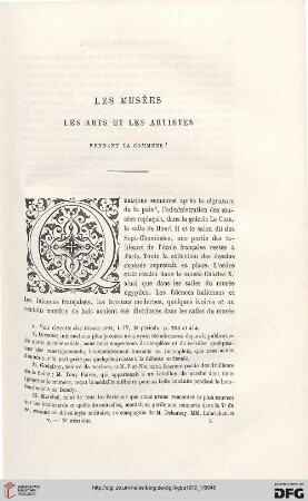 2. Pér. 5.1872: Les musées, [3], Les arts et les artistes pendant la Commune