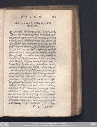 Al Signor Prencipe di Salerno.