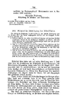 Körperliche Züchtigung der Schulkinder : [V. Elementarschulwesen]