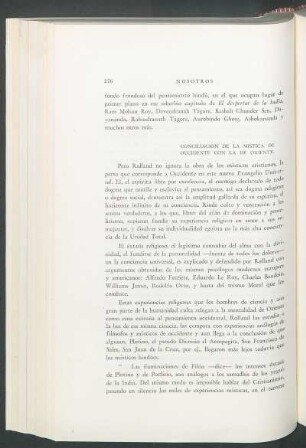 Conciliación de la mistica de occidente con la de oriente