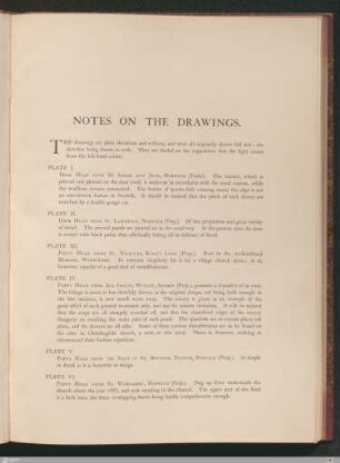 Notes on the drawings