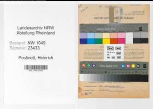 Entnazifizierung Heinrich Postinett , geb. 19.08.1900 (Fahrlehrer)