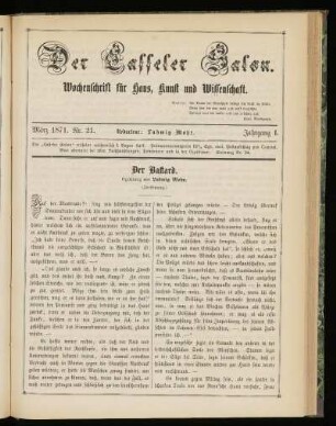 Jahrgang 1., Nr. 21. (März 1871)