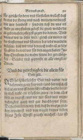 Vmb die gerechtigkeit die allein für Gott gilt.