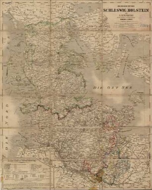 Die Herzogthümer Schleswig, Holstein und Lauenburg mit den freien und Hansestädten Hamburg & Lübeck