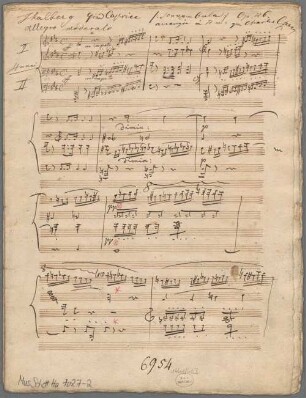 "Grand Caprice sur des motifs de l'opera La Sonn... - Arr; pf 4hands; op. 46; KolnederC 1968 p. 76.". - BSB Mus.Schott.Ha 7027-2