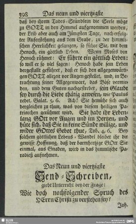 Das Neun und viertzigste Send-Schreiben