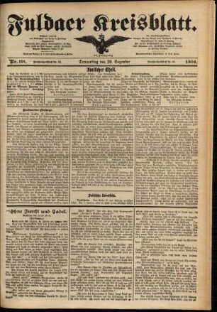Ausgabe vom Donnerstag, den 29. Dezember 1904.