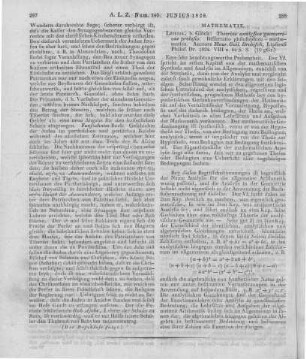 Drobisch, M. W.: Theoriae analyseos geometricae prolusio. Leipzig: Glück 1824