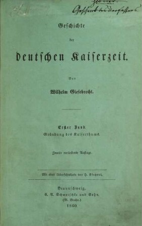 Geschichte der deutschen Kaiserzeit, 1. Gründung des Kaiserthums