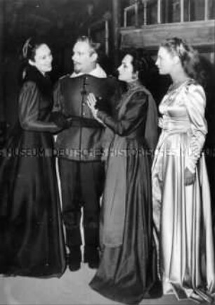 Gustaf Gründgens in "Wallenstein" am Düsseldorfer Schauspielhaus