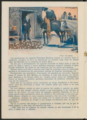 El maestro de escuela y las montoneras