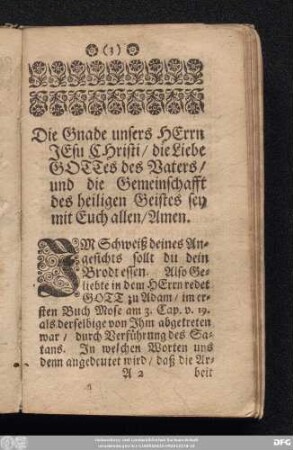 [Der Seegen Gottes in der leiblichen Arbeit]