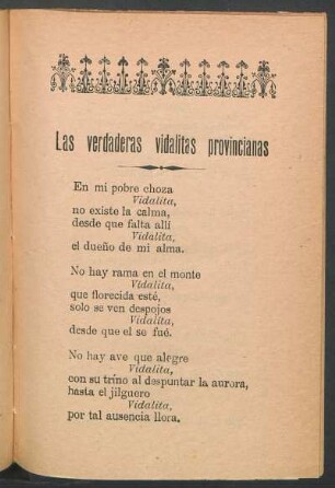 Las verdaderas vidalitas provincianas