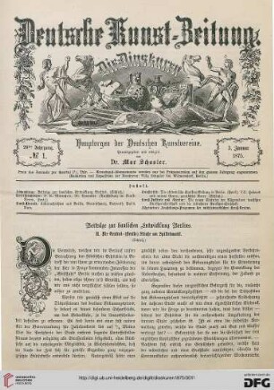 Nr. 1 (3. Januar 1875)