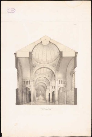 Katholische St. Michaelskirche, Berlin: Perspektivische Innenansicht