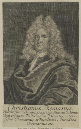 Bildnis des Christian Thomasius